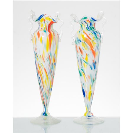 MANIFATTURA ITALIANA DEL XX SECOLO, Coppia di vasi