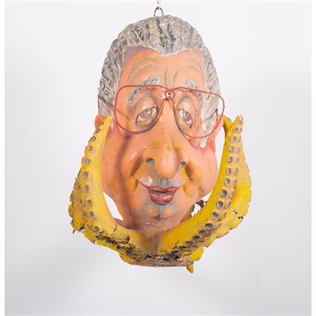 ARTIGIANO SICILIANO DEL XX SECOLO, Scultura/maschera per carro