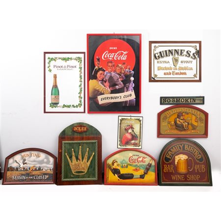 MANIFATTURA INGLESE FINE XX SEC., Venti oggetti da birreria