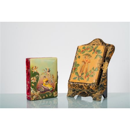 MANIFATTURA EUROPEA FINE XIX SEC., Due album portafotografie