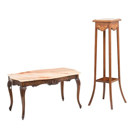 MANIFATTURA SICILIANA DEL XX SECOLO, Tavolino e cantone