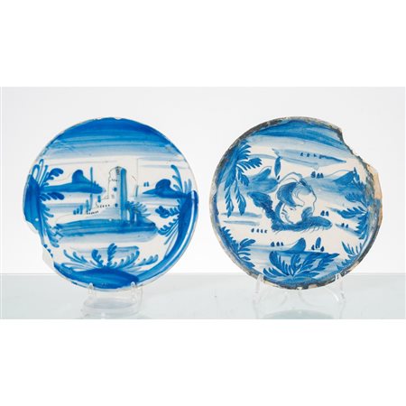 MANIFATTURA DI SAVONA DEL XVIII SECOLO, Due crispine