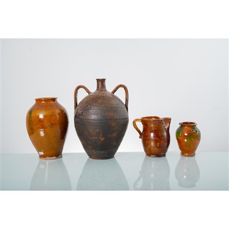 MANIFATTURA SICILIANA DEL XX SECOLO, Cannata, orcio e due vasi