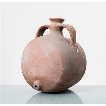 MANIFATTURA SICILIANA DEL XIX SECOLO, Contenitore con anse