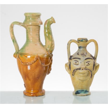 MANIFATTURA DI COLLESANO PRIMI DEL '900, Versatoio e bottiglia