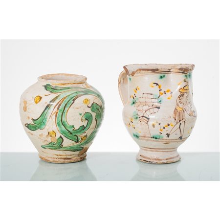 MAN. DI CALTAGIRONE PRIMA METÀ XIX SECOLO, Boccia e cannata