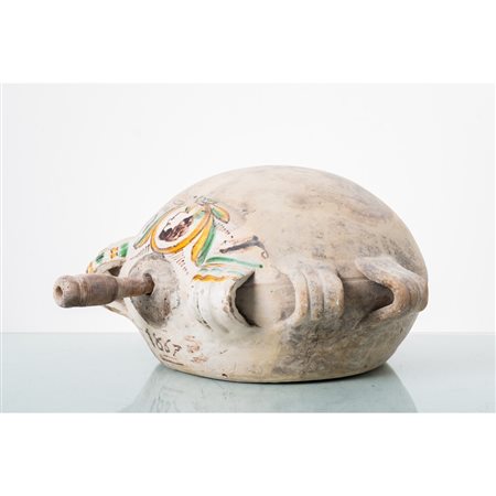 MANIFATTURA DI CALTAGIRONE DEL XIX SECOLO, Grande fiasca