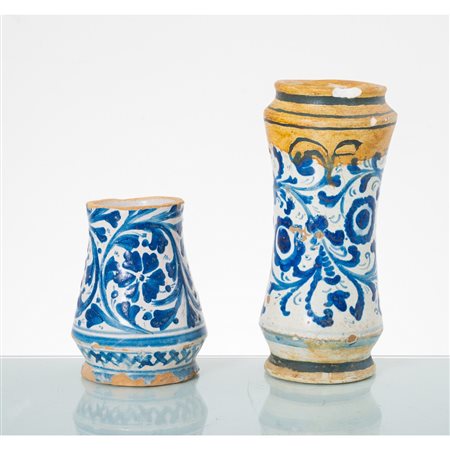 MAN. DI CASTELLI XVIII SECOLO, Albarello e parte di albarello