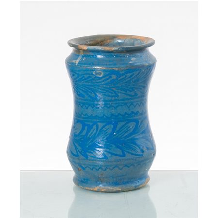 MANIFATTURA DI CALTAGIRONE DEL XVIII SECOLO, Piccolo albarello