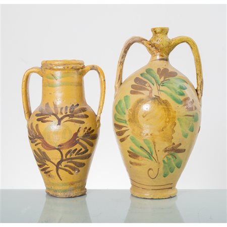 MANIFATTURA SICILIANA DEI PRIMI DEL '900, Anfora e fiasca