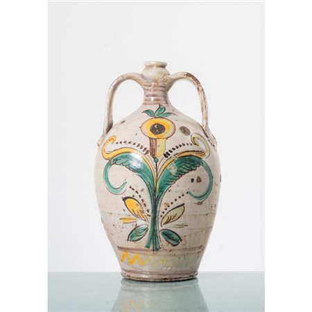 MANIFATTURA DI CALTAGIRONE DEL XIX SECOLO, Fiasca