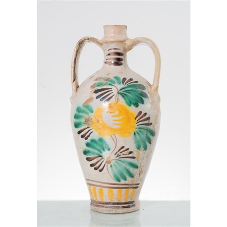 MANIFATTURA DI CALTAGIRONE DEL XIX SECOLO, Fiasca