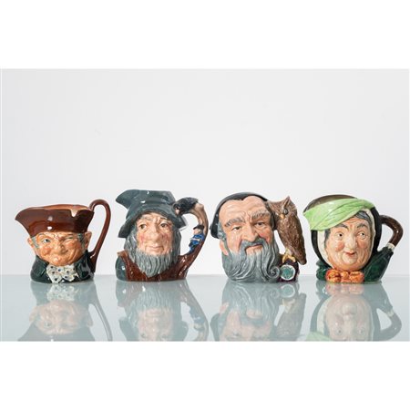 MANIFATTURA INGLESE DEL XX SECOLO, Quattro boccali