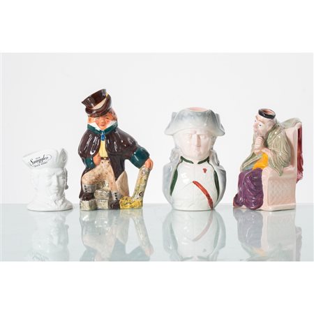 MANIFATTURA INGLESE DEL XX SECOLO, 4 oggetti in ceramica