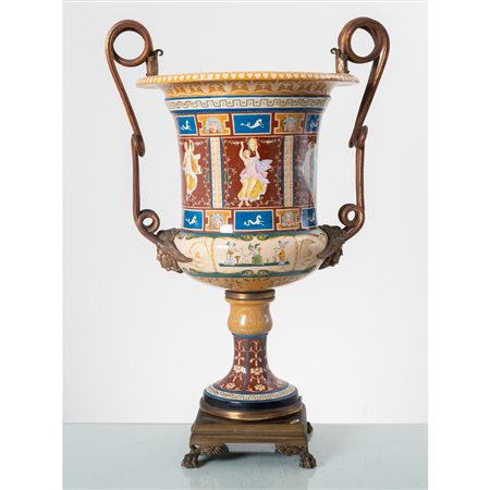 MANIFATTURA NAPOLETANA DEL XIX SECOLO, Grande vaso