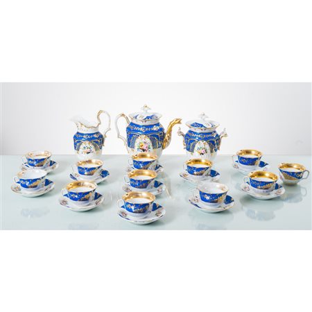 MANFIATTURA FRANCESE DEL XIX SECOLO, Servizio da caffè