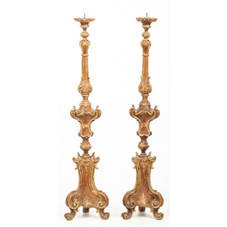 MANIFATTURA FIORENTINA DEL XX SECOLO, Coppia di torcieri