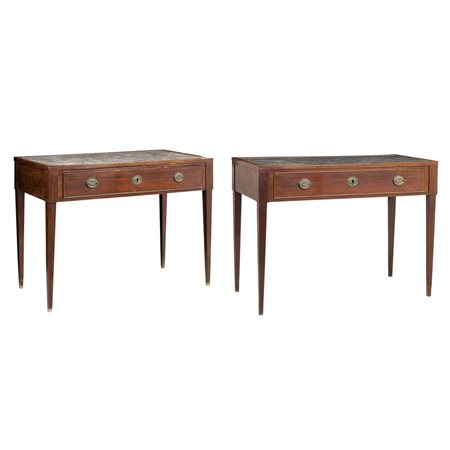 MANIFATTURA SICILIANA DEI PRIMI DELL'800, Coppia di consolle