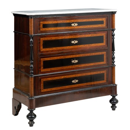 MANIFATTURA SICILIANA DEL XIX SECOLO, Cassettone