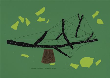 Sistemazione in un giardino su basamento in pietra