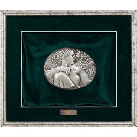 EMILIO GRECO, Primavera, Bassorilievo in lamina d'argento