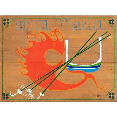 MAURILIO CATALANO, Viva Maria, Olio su tavola