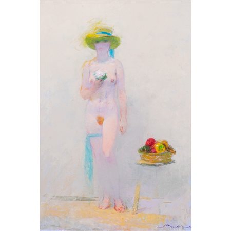 GIANLUIGI MATTIA, Nudo femminile, Olio su tela