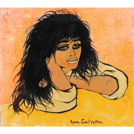 ANNA SALVATORE, Figura femminile, Olio su tela