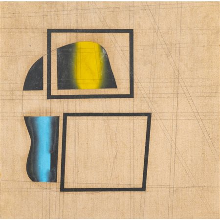 ENZO BOSCO, Olio su tela juta