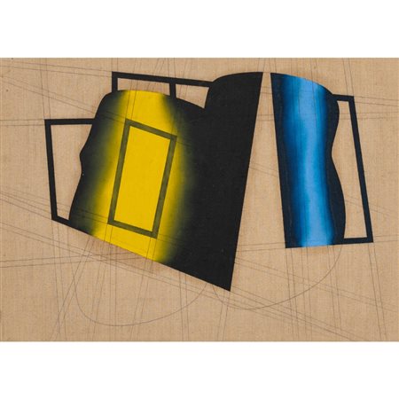 ENZO BOSCO, Olio su tela juta