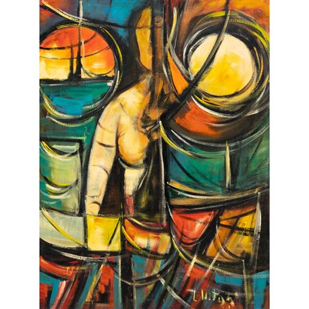 LIBERO VITALI, Figura, Olio su tela