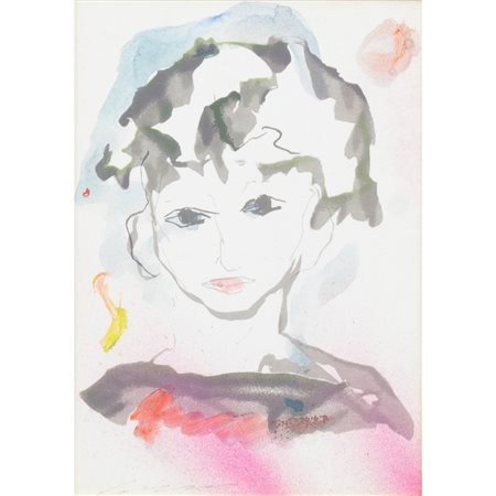 ERNESTO TRECCANI, Ragazzo, Tecnica mista su cartone