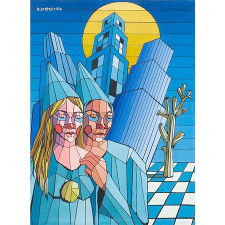 ROMANO DI MARTINO, Amore, Olio su tela