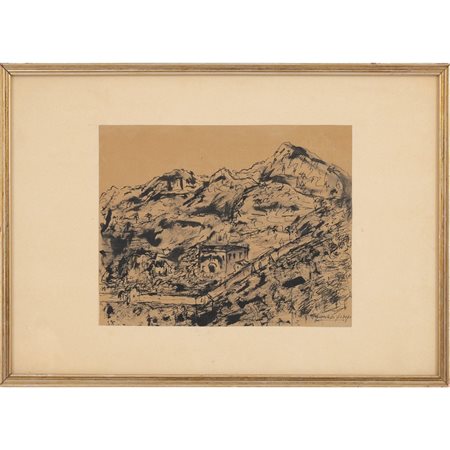 MARIA GRAZIA DI GIORGIO, Paesaggio, China su carta