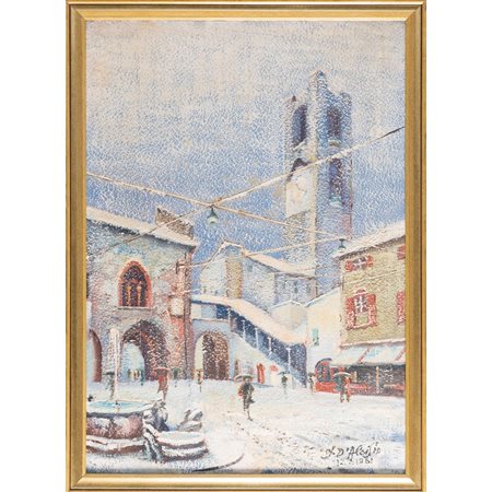 F. D'ALOISIO, Olio su tela