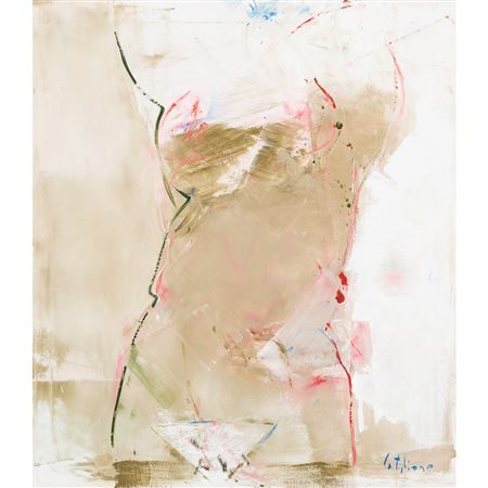 PITTORE DEL XX SECOLO, Figura, Olio su tela