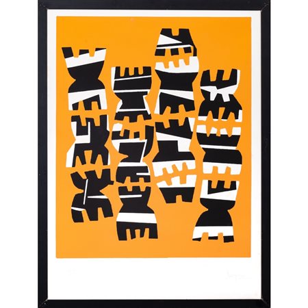 GIUSEPPE CAPOGROSSI, Quarzo 8, Litografia a colori