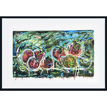 MARIO SCHIFANO, Acerbo, Serigrafia materica a colori