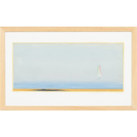 PIERO GUCCIONE, Acquatinta con interventi a mano