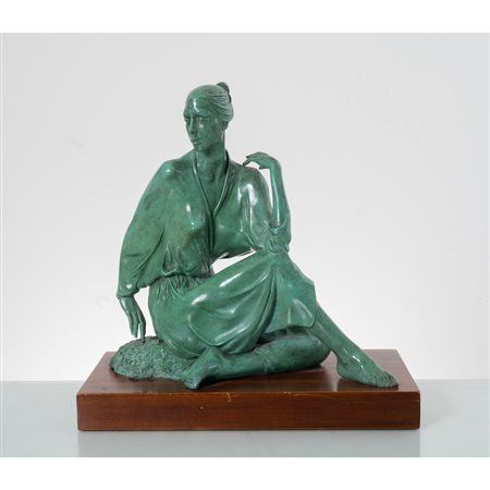 WOLFGANG ALEXANDER KOSSUTH, Aspettando, Scultura in bronzo