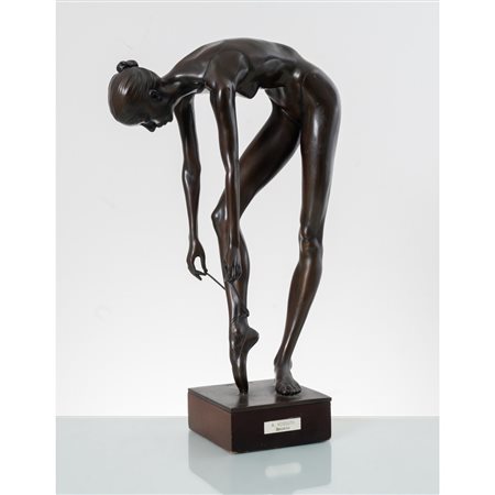 WOLFGANG ALEXANDER KOSSUTH, Danzatrice, Scultura in bronzo