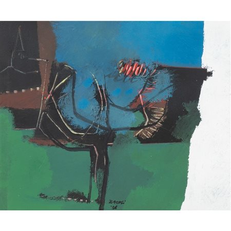 MANLIO BACOSI, Senza titolo, Olio su tela