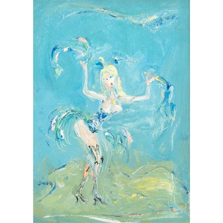 GIOVANNI STRADONE, Ballerina, Olio su tela