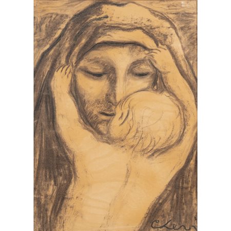 CARLO LEVI, Tecnica mista su carta