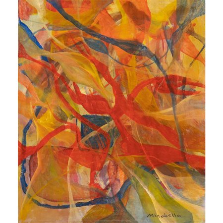 SARO MIRABELLA, Giochi di colore, Olio su tela