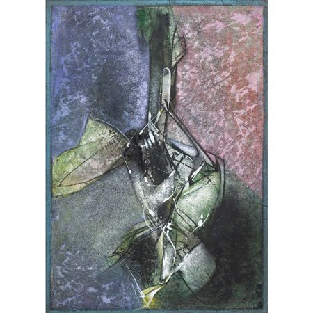 SALVATORE PROVINO, Olio su carta applicato su tela