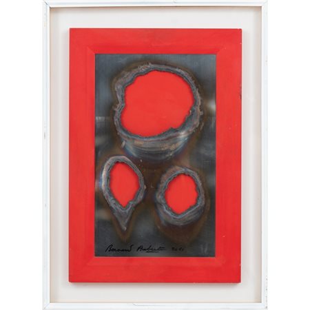 BERNARD AUBERTIN, Lamiera di ferro bruciato