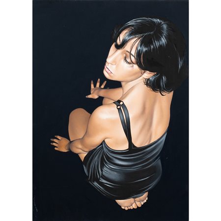 ANTONELLA CINELLI, Annamaria, Olio su tela