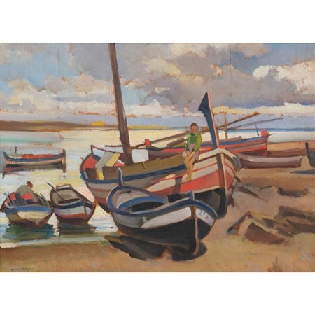 ALFONSO AMORELLI, Olio su tavoletta