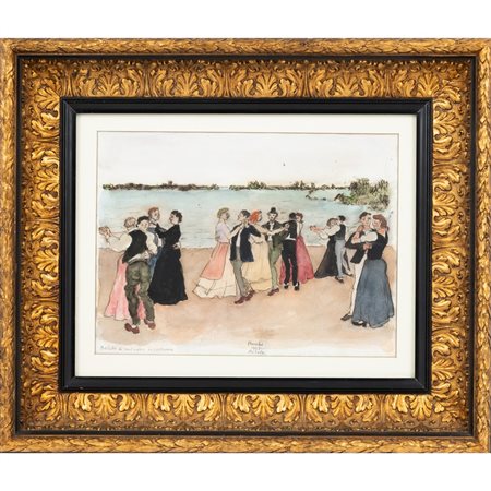 GABRIELE MUCCHI, Tecnica mista su carta